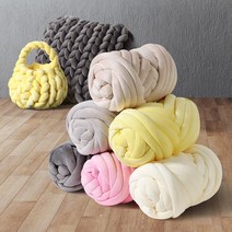 루피망고실 500g 자이언트얀 벨벳 핑거니팅 쟈이언트얀가방 털실, 리브리움 자이언트얀 500g 아이보리