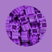 마이브릭 클래식퍼플 (약200개입) 디폼블럭 호환품, 단품