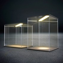 마징가케이스 레고정리함 미니피규어장식장 애니메이션 피규어 장난감 인형 자동차 모델 blindbox 주최자 스탠드 방진 디스플레이 케이스에 대 한 램프와 75 크기 투명 아크릴, 높이 15cm, 20x10cm