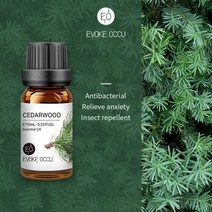 EVOKE-포크 에센셜 오일 10ML 아로마 디퓨저용 가습기 마사지 캔들 비누 제조 100% 자연 라벤더 자, 12 Cedarwood_01 10ml