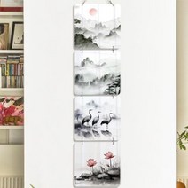 [바보사랑]멀티아크릴액자_수묵화풍경(4단소형)-꾸밈