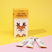 한동 키즈튼튼 녹용칼슘스틱 어린이 녹용 칼슘 건강간식, 4박스