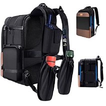 초박형 확장형 15 15.6 16인치 PC 백팩 특허 받은 접이식 숄더 포켓