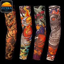 젠카 헤나 타투 프린터 할로윈 혜나 용문신 타투용품 튼살 커버 흉터 점 가리기 셀프 패션, 03. 흑용