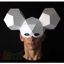 종이가면 페이퍼크래프트 도안 3D 모형 접기 DIY 페이퍼토이 산타클로스 미키마우스 코알라 늑대 기린, N + 일반타입