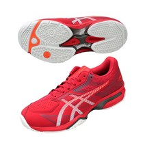 아식스 발볼넓은 4E 테니스화 PRESTIGELYTE 4 OC 레드