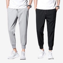 아이에스이랩 빅사이즈 밴딩 여름 냉장고 아이스 조거팬츠 I2PM001