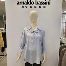 [아날도바시니여성] 리본 프릴카라 블라우스 AV04BL07M 뉴코아울산성남점