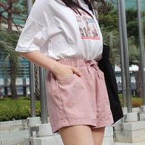슈앤샵 여성 3부 마반바지 린넨 반바지