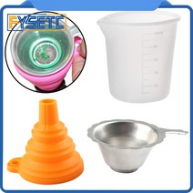 FYSETC 광자 SLA 3D 프린터 액세서리 용 일회용 금속 UV 수지 필터 컵 및 측정 실리콘 깔때기