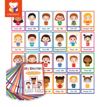My Emotion 초등 영어학습카드 아이들 교육용 장난감 유아를 영어 플래시 카드, 17 Cards