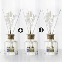 네이센트 화이트 프리저브드 플라워 디퓨져 150ml x 3, 레몬라벤더