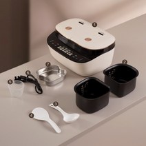 밥솥칸막이 압력 실리콘 전기 냄비 SET 마이크로 밥솥 더블 쓸개 바디 분리 제어 3L 죽 수프 요리, 2.TC601 - 220240V - 미국