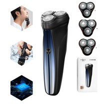 xiaomi 전기 면도기 남성용 machine shaving shaving machine trimmer beard shaving razor electric man face razo, 3 블레이드가있는 m1