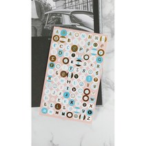 알파벳스티커 세트 vol 2 다꾸 폴꾸 폰꾸 이니셜 다이어리 꾸미기 인스, A형