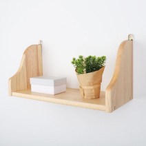 바보사랑 원목 디귿자 선반 600 1개.블룸엣홈