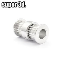 3D 프린터 GT2 더블 헤드 타이밍 풀리 20 톱니 기어 6mm 너비 벨트 Reprap CNC 3D 부품 Ultimaker, bore 8 OD 16