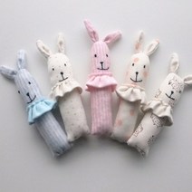 기타 바보사랑[꿈꾸는두부]날아라미쎄스깡 오가닉토끼 딸랑이인형 만들기 13cm 솜포함, 별헤는밤