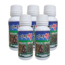 이끼싹 100ml 5병+ 3ml 스포이드 SET 잔디 비료 영양제 산소 묘지 골프장 이끼 제거 제 제초제 잡초 제거제, 5개