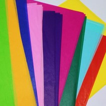 색화지(습자지) 9절 500매(240x320mm) 선물 포장지 완충재 꽃종이 꽃볼 공예, 5.주황색