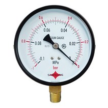 삼성계기 일반 진공계 A형 100파이 일반적인 설비의 내부 기체 또는 액체 형태의 배관 내 유체 압력 측정용