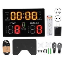 복싱타임벨 점수 판 타이머 탁상 전자 경량 100 240V 레슬링 복싱용 투명 LED, [02] British regulatory