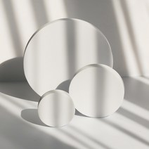 입체도형 블럭 촬영오브제 사진촬영소품, 화이트 원반 세트