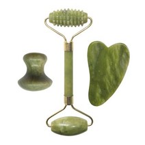 페이스롤러 니들롤러 마사지롤러 천연 비취 롤러 페이스 마사지 Gua sha 스크레이퍼 구 아슈 스톤 바디, 07 No.14