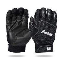Franklin Sports MLB 2nd-Skinz 배팅 글러브, Black/Black, Youth XX-Small