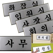 미니명판 실내간판 알루미늄 사무실용 표찰 대, 화장실(TOILET)