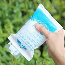 보온 보냉백 가방 재사용 가능한 얼음 주머니 물 주입 아이싱 쿨러 백 통증 감기 압축 음료 식품 냉장 보관 신선 유지 젤 드라이 아이스 팩 10 개, [03] 200ml, [01] 하늘색