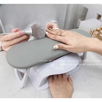 젤네일 네일 샵 아트 손목 받침대 시술 연습 높이조절, 라운드코너 핸드쿠션 - 밀키 브라운