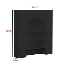 북유럽 벽난로 콘솔 엔틱 장식장 인테리어 블랙