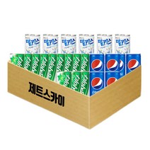 제트스카이 소캔음료3종세트 칠성사이다190ml 12개 + 펩시콜라190ml 6개 + 밀키스190ml 6개 (총24캔), 총 24개