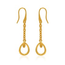 순금 귀걸이 3.75g [물방울 드롭] .