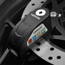 자전거도난방지 경보기 자물쇠 잠금장치 VEISON-오토바이 잠금 장치 방수 기능 모터사이클 알람 스틸 디, 05 DX19-01-Black