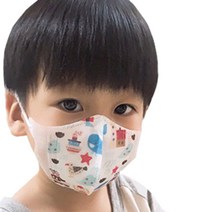 미소담은마스크 3D 마스크 50매 유아 아동 새부리형 어린이 초등학생 유치원 캐릭터 입체, 1매입, 소형 3D 바다바람