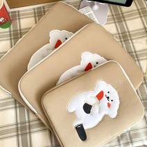 귀여운 면양 갈색 아이패드 노트북 태블릿 파우치