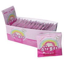 빅 슈가롤리 톡톡 팝핑 무지개 비타민 자일로스 솜사탕 어린이집 유치원 간식 선물 생일답례품 개별포장 15개 1박스, 빅슈가롤리