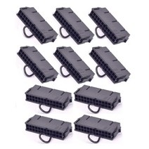 10 PCS ATX PSU 24Pin 전원 공급 장치 점퍼 스타터 잭 어댑터 커넥터 서버 BTC 광부 기계, 01 Black
