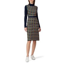 Tory Sport Rent the Runway Pre-Loved 콘트라스트 골지 터틀넥 블루 스몰 블루.