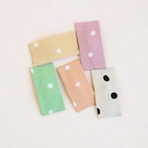 도트 통통 오색 똑딱핀 아기머리핀