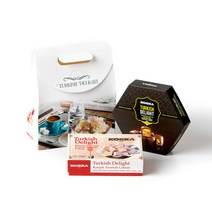 코스카 터키쉬딜라이트 터키젤리 125+140g 2종 세트, 125g맛:피스타치오|140g맛:로즈레몬+선물상자