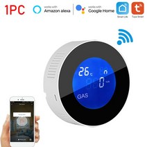 가스 탐지기 누출 경보기 산소 이산화탄소 측정기 복합 2/1PCS Tuya Wifi 스마트 천연 가스 알람 센서 가, 01 1PC