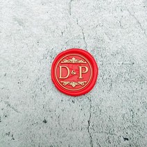 실링왁스 비즈 청첩장 인장 미니씰 도장 DIY 맞춤 더블 이름 2 이니셜 편지 스탬프씰링 왁스웨딩 왁스 인감 스탬프 초대장 봉투, Style 9 with handle