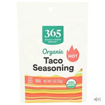 365 by Whole Foods Market Taco Seasoning Spicy 홀푸드마켓 스파이스 타코 시즈닝 1oz(28g) 5팩