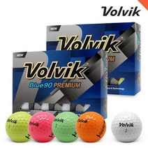 볼빅 볼빅 블루 BLUE 90 2피스 컬러 화이트 골프공 12구, free, 컬러혼합