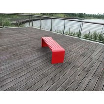 철제의자 마당벤치 정원벤치 공원벤치 의자 야외 벤치, 150 cm 40 cm 45 cm 레드