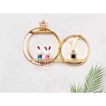 또바기 벽장식 인테리어 예쁜 벽걸이 미니 벽선반, 더블 원