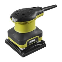 샌더 전기 소형 평면 벽 그라인더 사포 퍼티 연마 가정용 다기능 목공 도구, C.긴 바닥판 + 사포 50장 +  커버